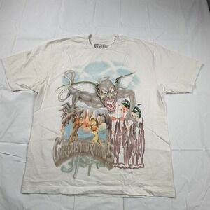 Travis Scott Utopia Circus Maximus World Tour 2024 Graphic T-Shirt XL Off-White